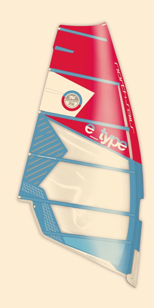 North Sails E-type 2017 Bleu et rouge