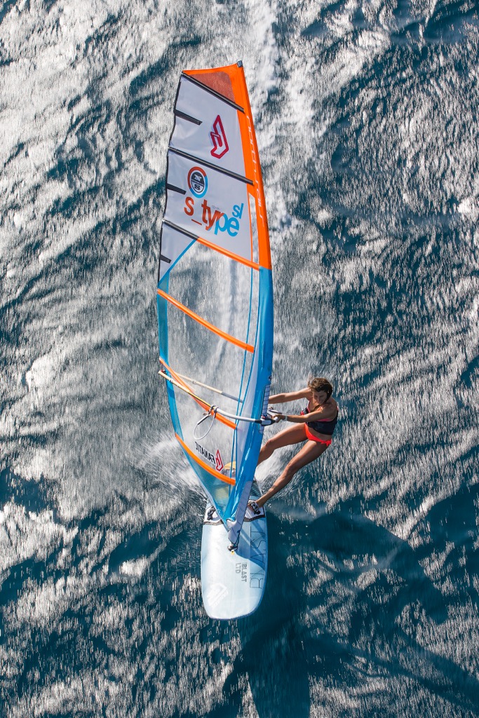 North Sails S-type 2017 orange et bleu action 6