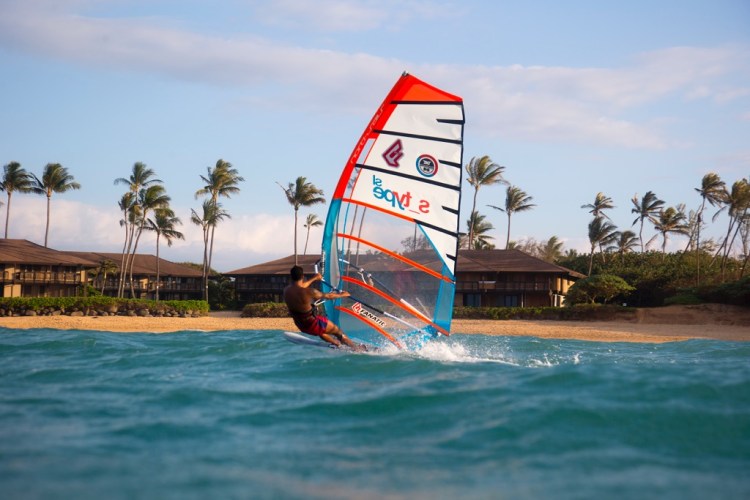 North Sails S-type 2017 orange et bleu action 8