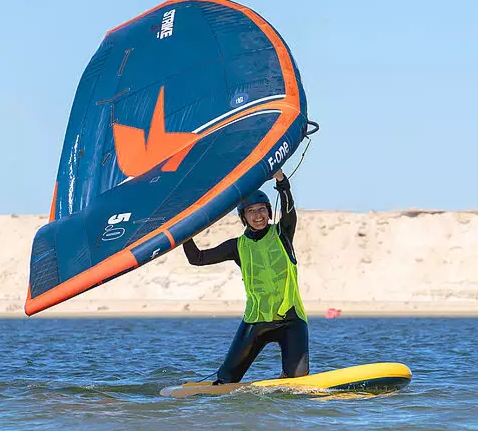 cours de wing foil débutant