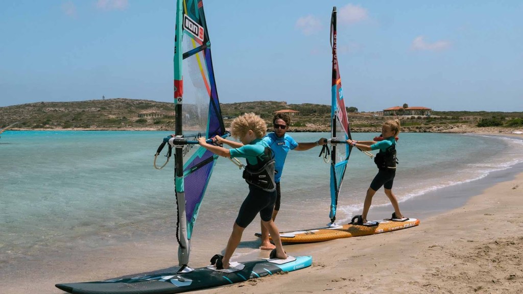 cours de windsurf pour enfant