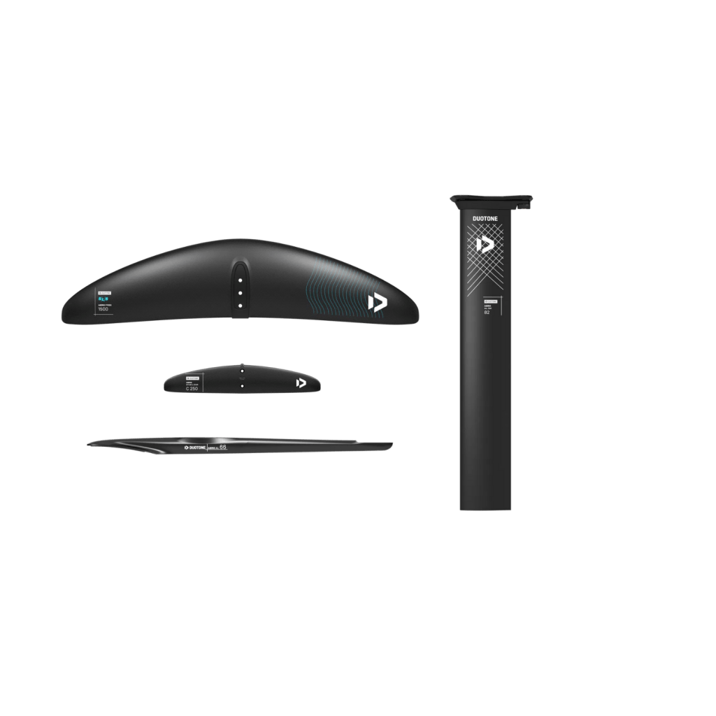 foil de wing en pièce détaché composé d'une aile avant, d'un fuselage, d'un stabilisateur et d'un mat